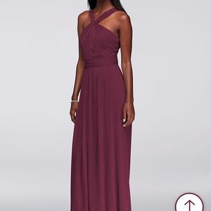 Wine Colored Bridesmaid Dress